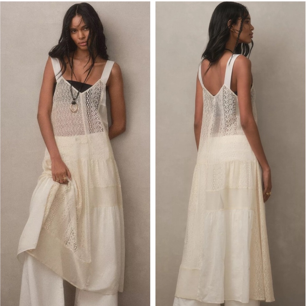 NWT By Anthropologie Delicate Lace Tunic